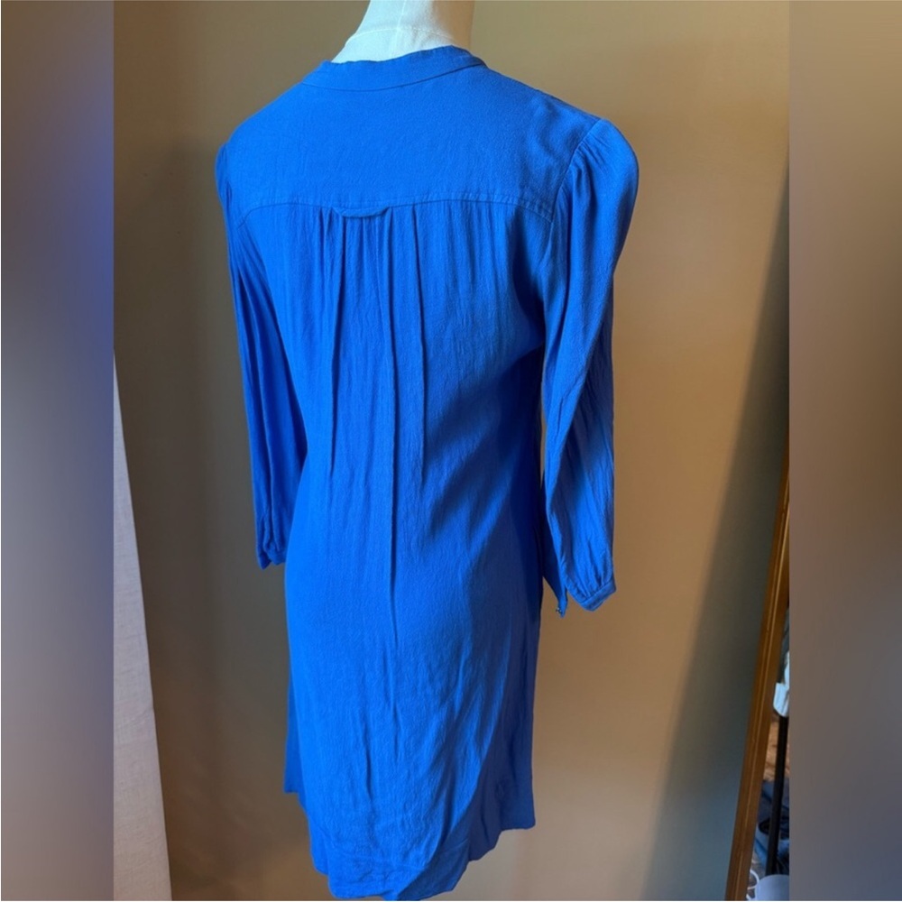 Chic Blue Button-Down Mini Dress - image 2